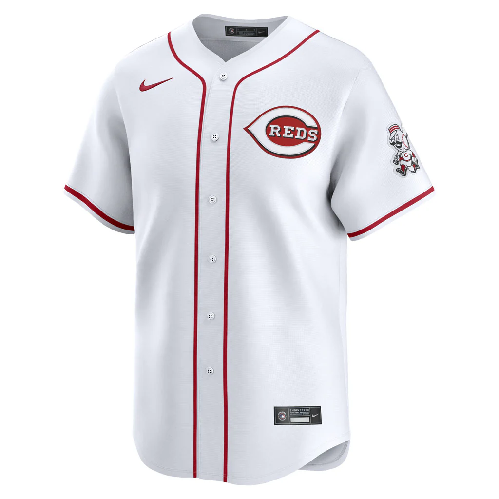MLB Cincinnati Reds Nike Home Limited Jersey - White - Image 2