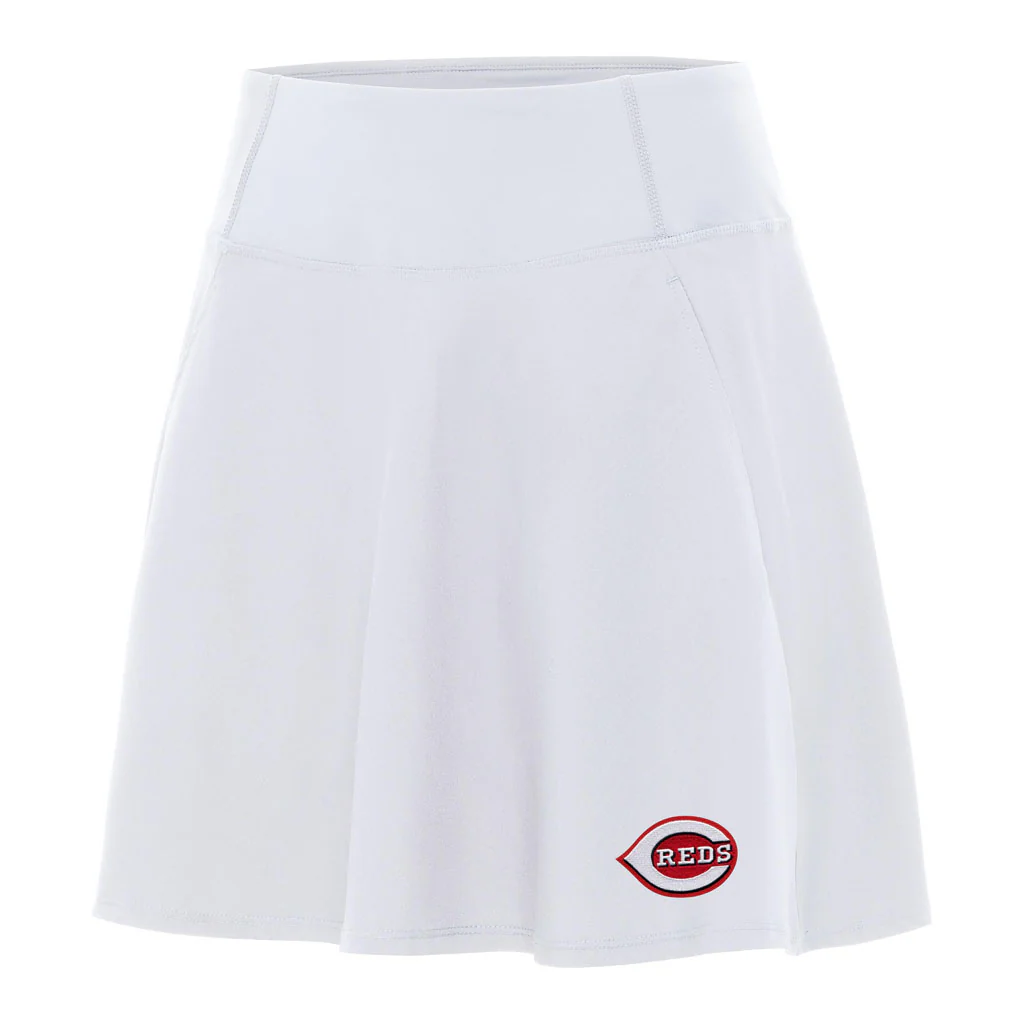 MLB Cincinnati Reds Women's Antigua Chip Skort - White