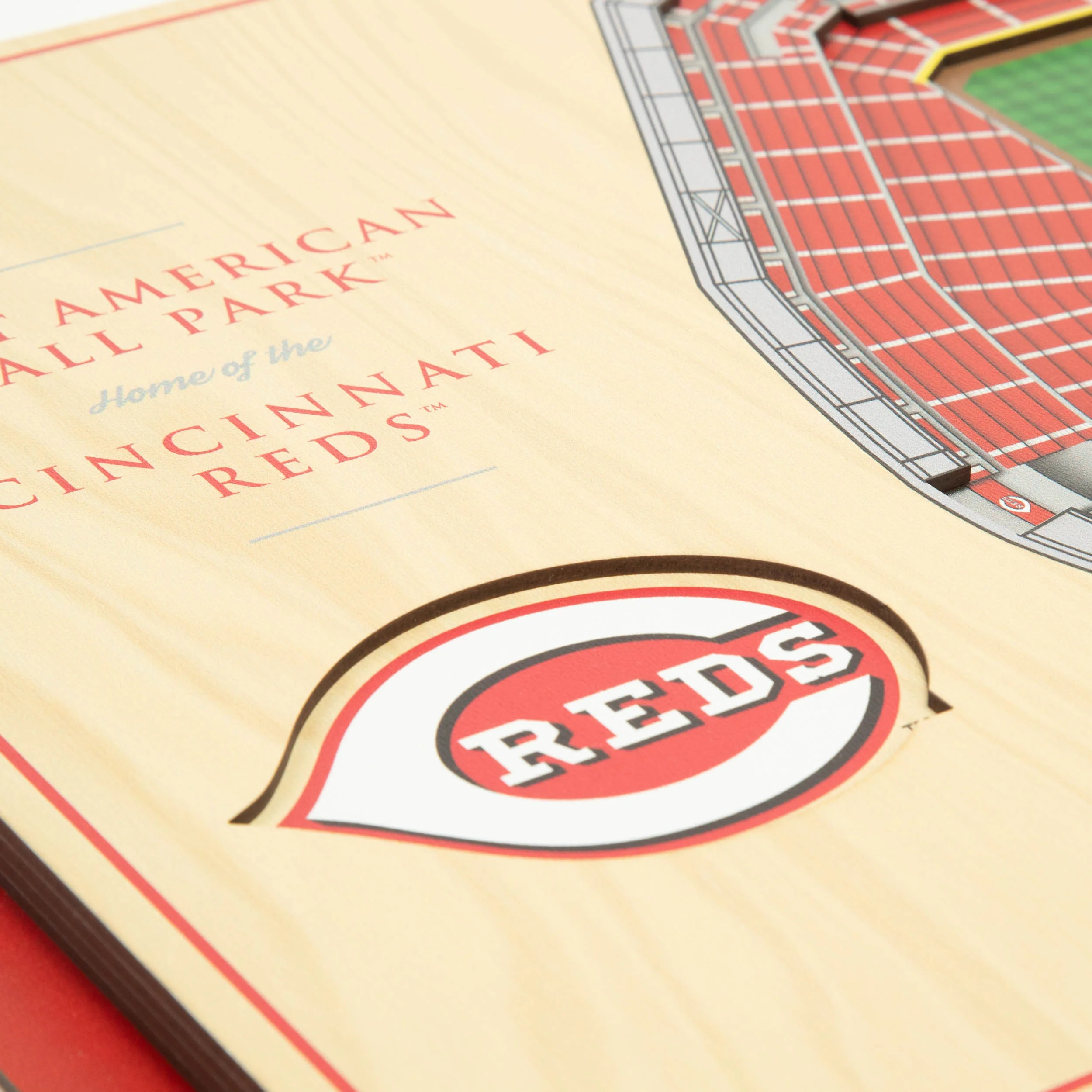 MLB Cincinnati Reds You the Fan 5-Layer 3D Stadium View Wall Art - Image 4