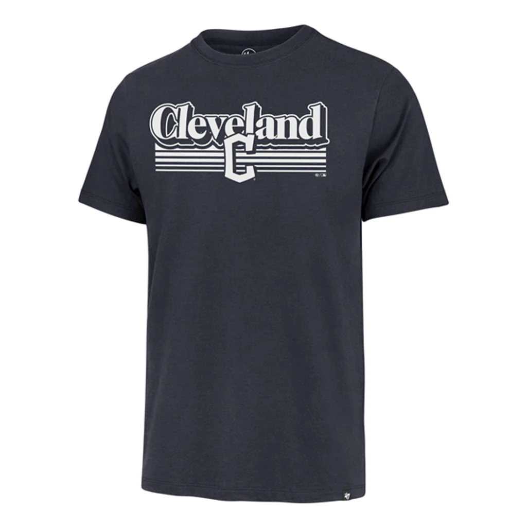 MLB Cleveland Guardians '47 Script Fade Franklin T-Shirt - Navy