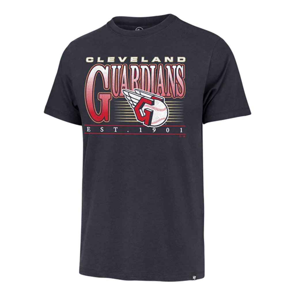 MLB Cleveland Guardians '47 Wynwood Franklin T-Shirt - Navy