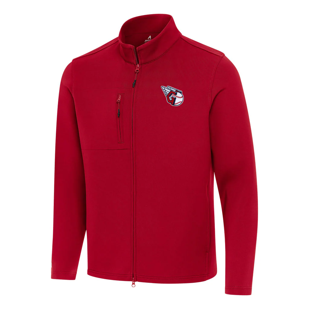 MLB Cleveland Guardians Antigua Objection DBP Full Zip Jacket - Red