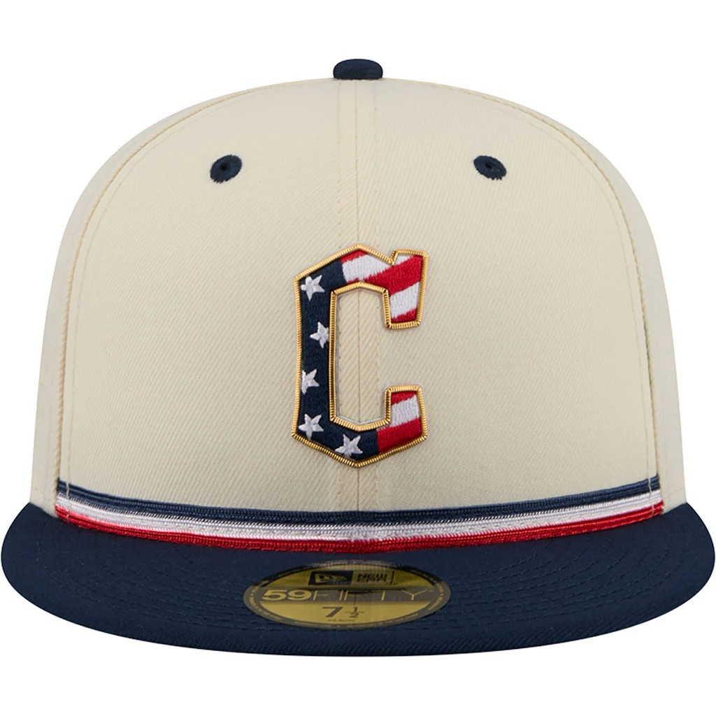 MLB Cleveland Guardians New Era 2026 4th of July 59FIFTY Fitted Hat - Cream - Image 3