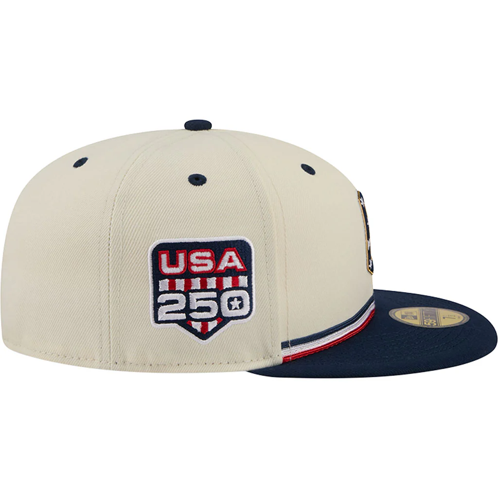 MLB Cleveland Guardians New Era 2026 4th of July 59FIFTY Fitted Hat - Cream - Image 5