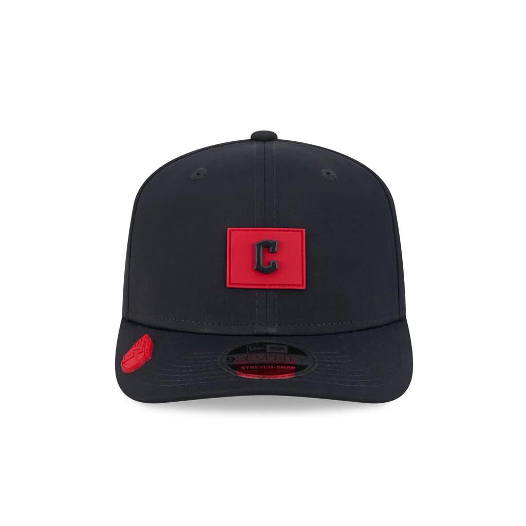 MLB Cleveland Guardians New Era 2026 Clubhouse 9SEVENTY Stretch Snap Hat - Navy - Image 3