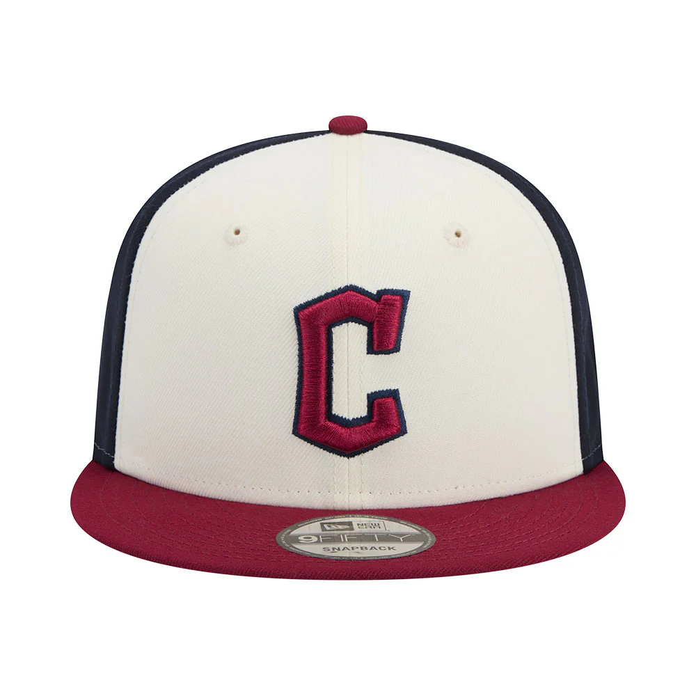 MLB Cleveland Guardians New Era City Connect 9FIFTY Snapback Hat - Cream - Image 3