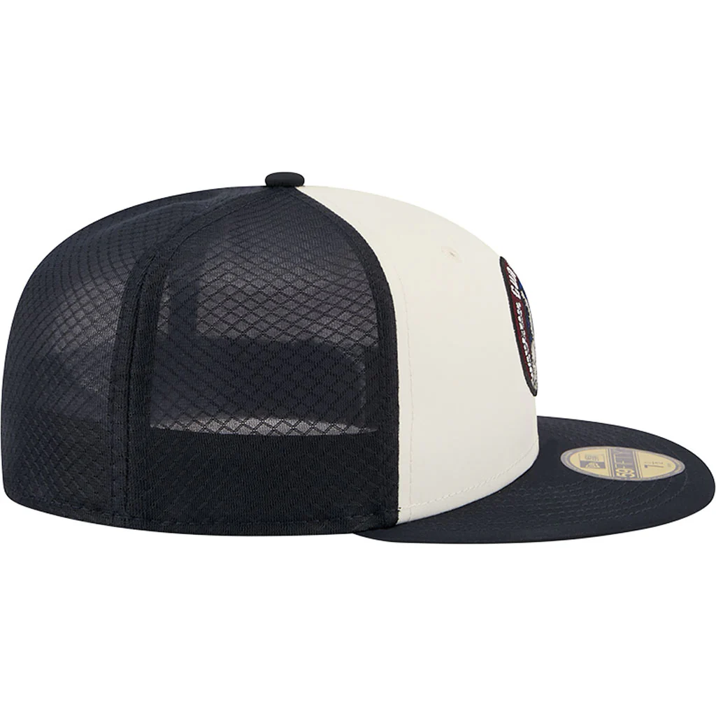 MLB Cleveland Guardians New Era City Connect Batting Practice 59FIFTY Fitted Hat - Cream - Image 5