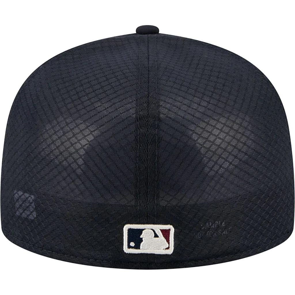 MLB Cleveland Guardians New Era City Connect Batting Practice 59FIFTY Fitted Hat - Cream - Image 6