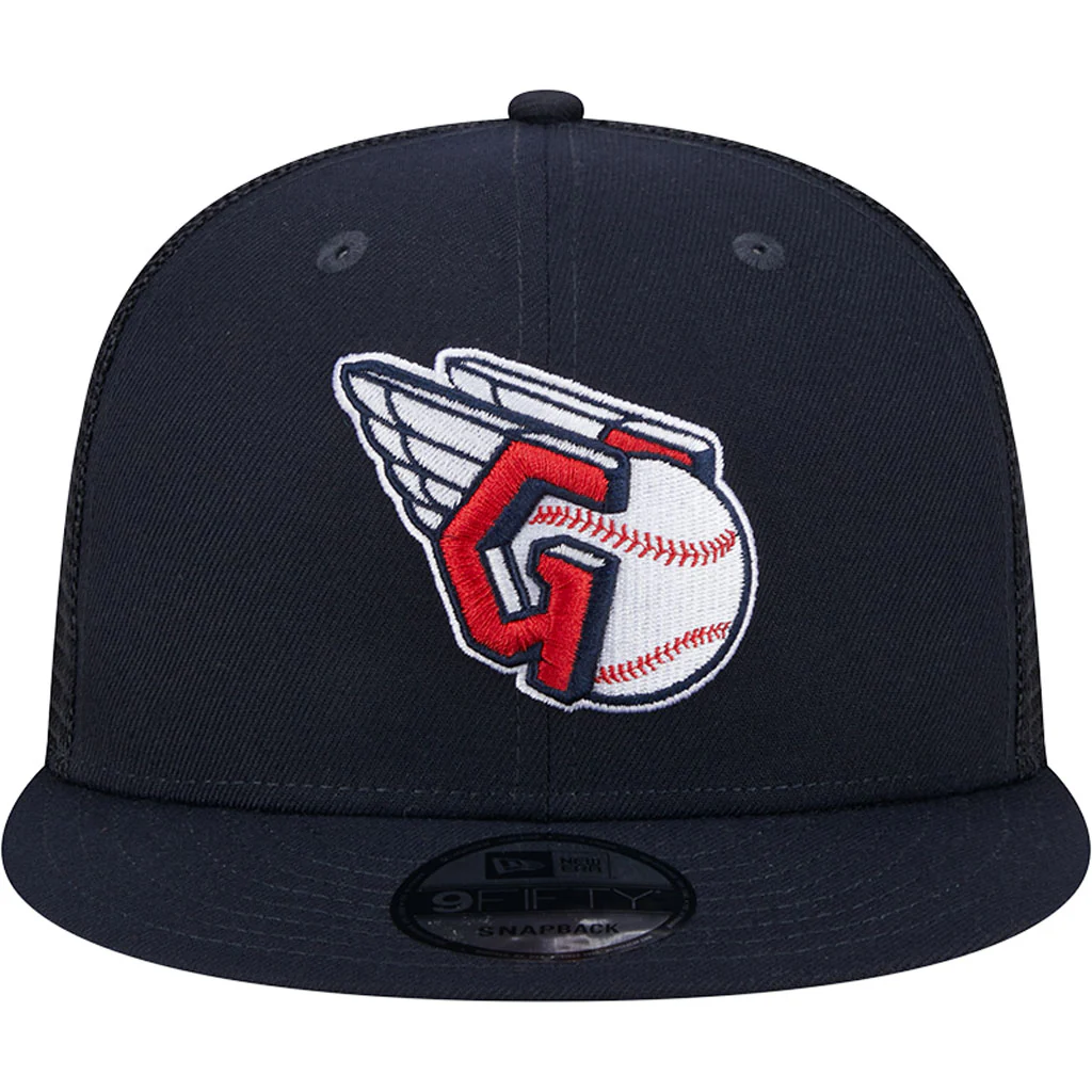 MLB Cleveland Guardians New Era OTC Trucker 9FIFTY Snapback Hat - Navy - Image 3