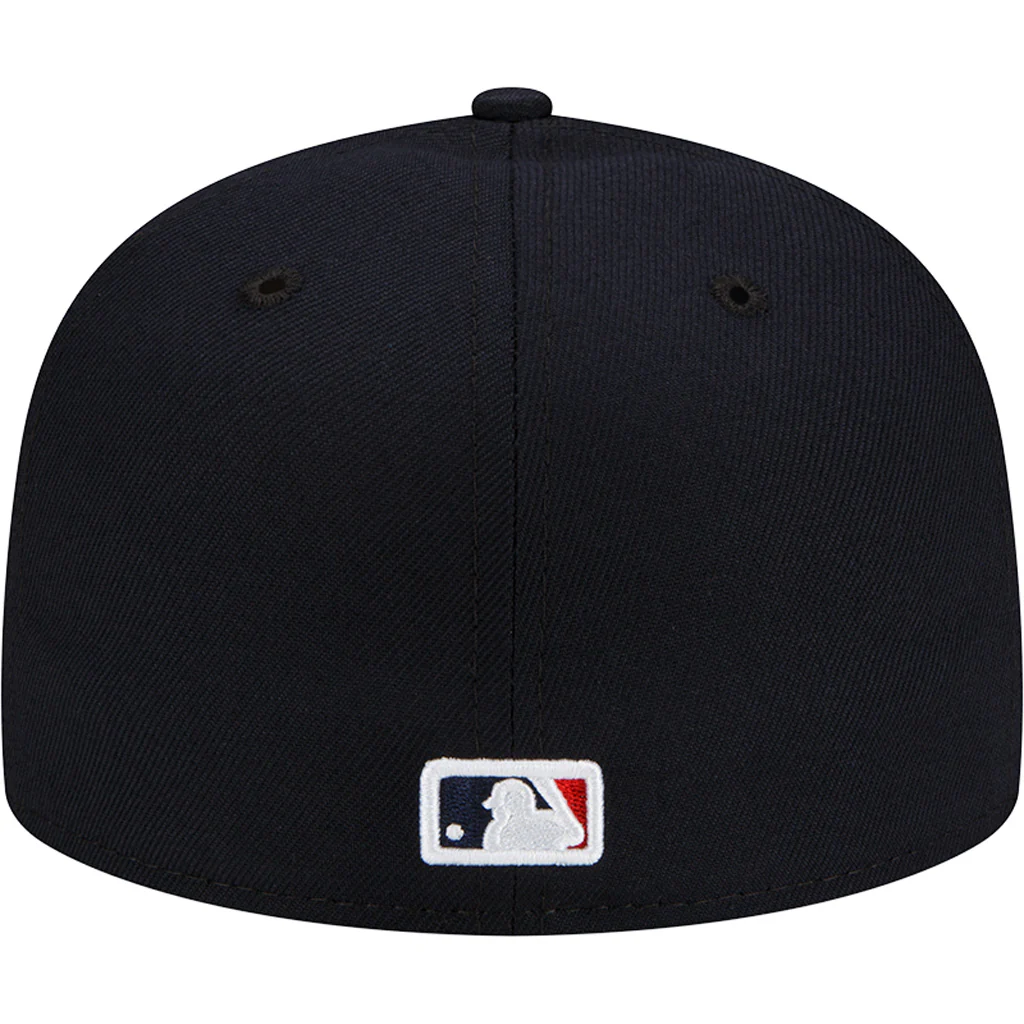 MLB Cleveland Guardians New Era Authentic Collection Road On-Field 59FIFTY Fitted Hat - Navy - Image 4