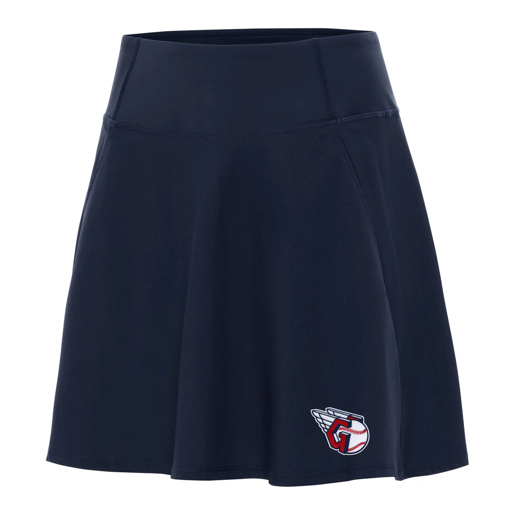 MLB Cleveland Guardians Women's Antigua Chip Skort - Navy