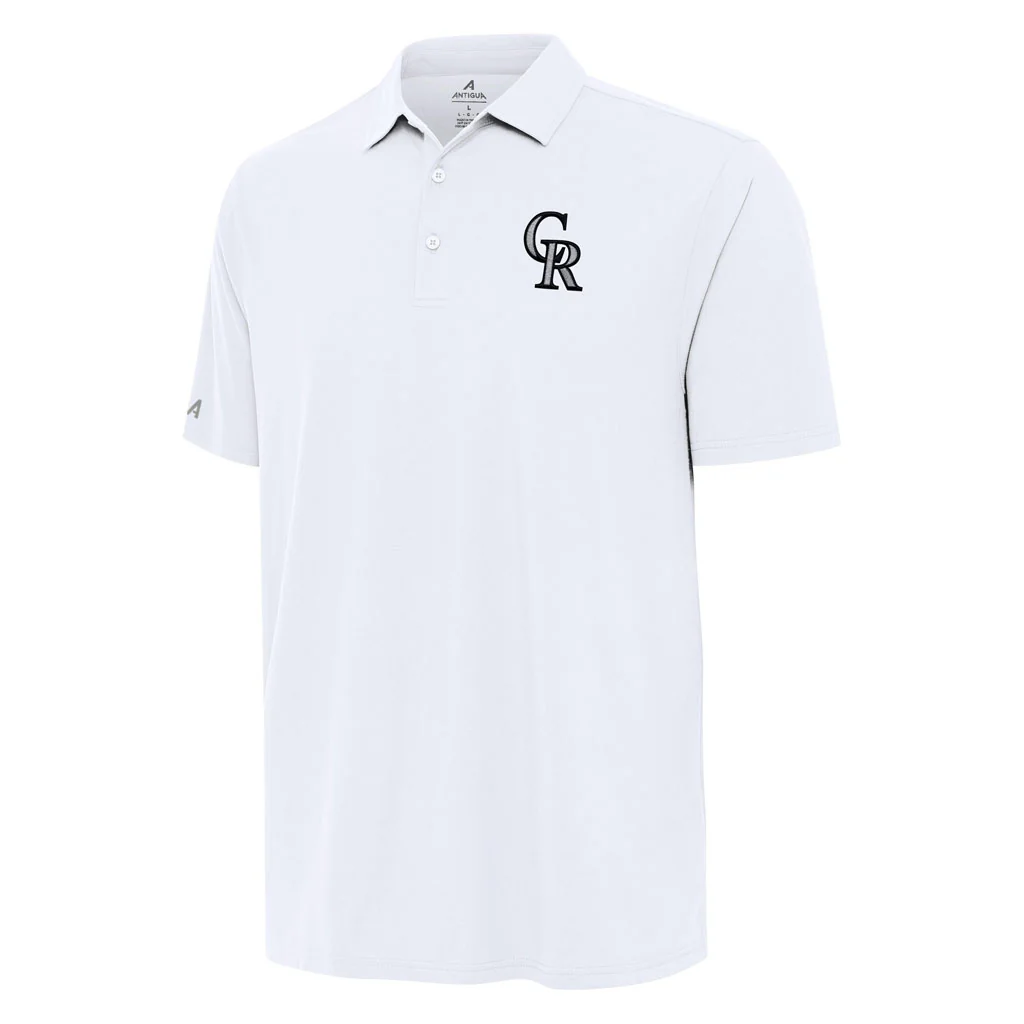 MLB Colorado Rockies Antigua Era Polo - White