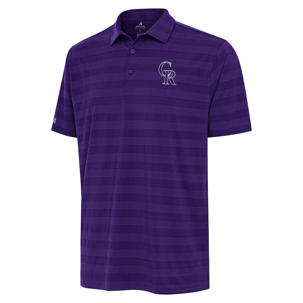 MLB Colorado Rockies Antigua Tunnel Polo - Purple