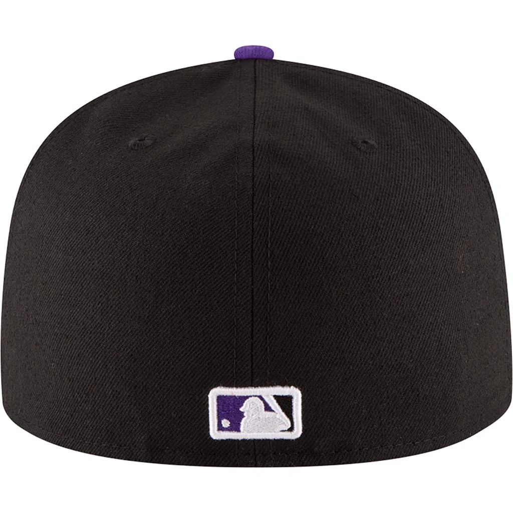 MLB Colorado Rockies New Era Authentic Collection Home On-Field 59FIFTY Fitted Hat - Black - Image 4