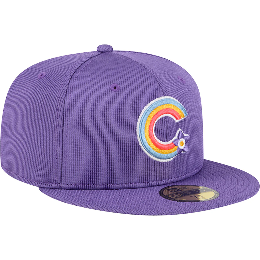 MLB Colorado Rockies New Era 2025 City Connect Batting Practice 59FIFTY Fitted Hat - Purple - Image 2