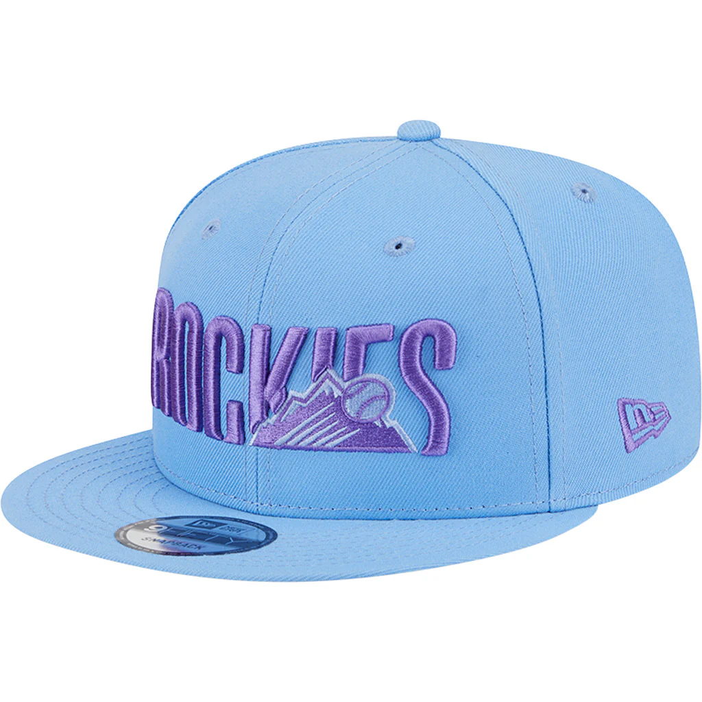 MLB Colorado Rockies New Era 2025 City Connect Fan Pack 9FIFTY Snapback Hat - Light Blue - Image 2