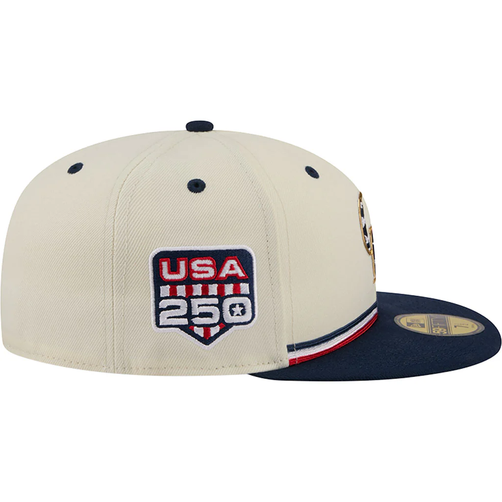 MLB Colorado Rockies New Era 2026 4th of July 59FIFTY Fitted Hat - Cream - Image 5