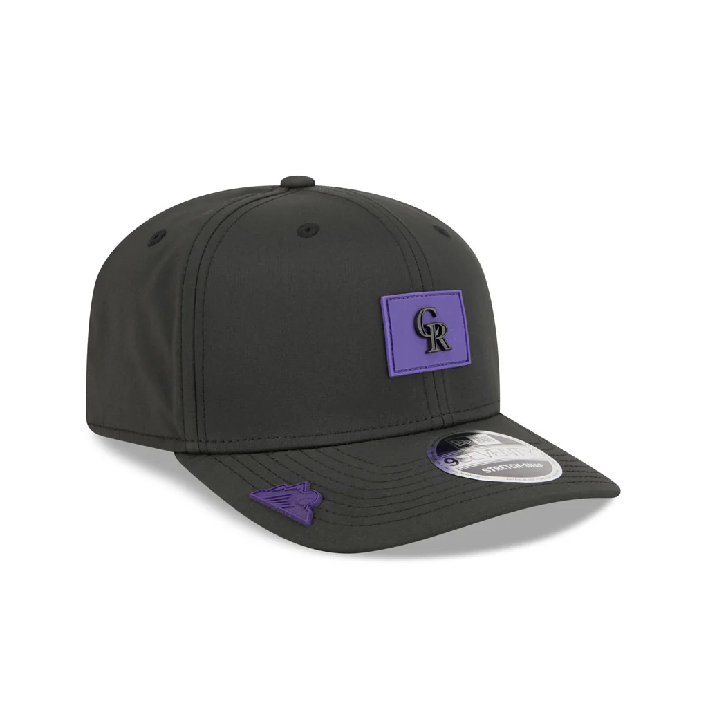 MLB Colorado Rockies New Era 2026 Clubhouse 9SEVENTY Stretch Snap Hat - Black - Image 2