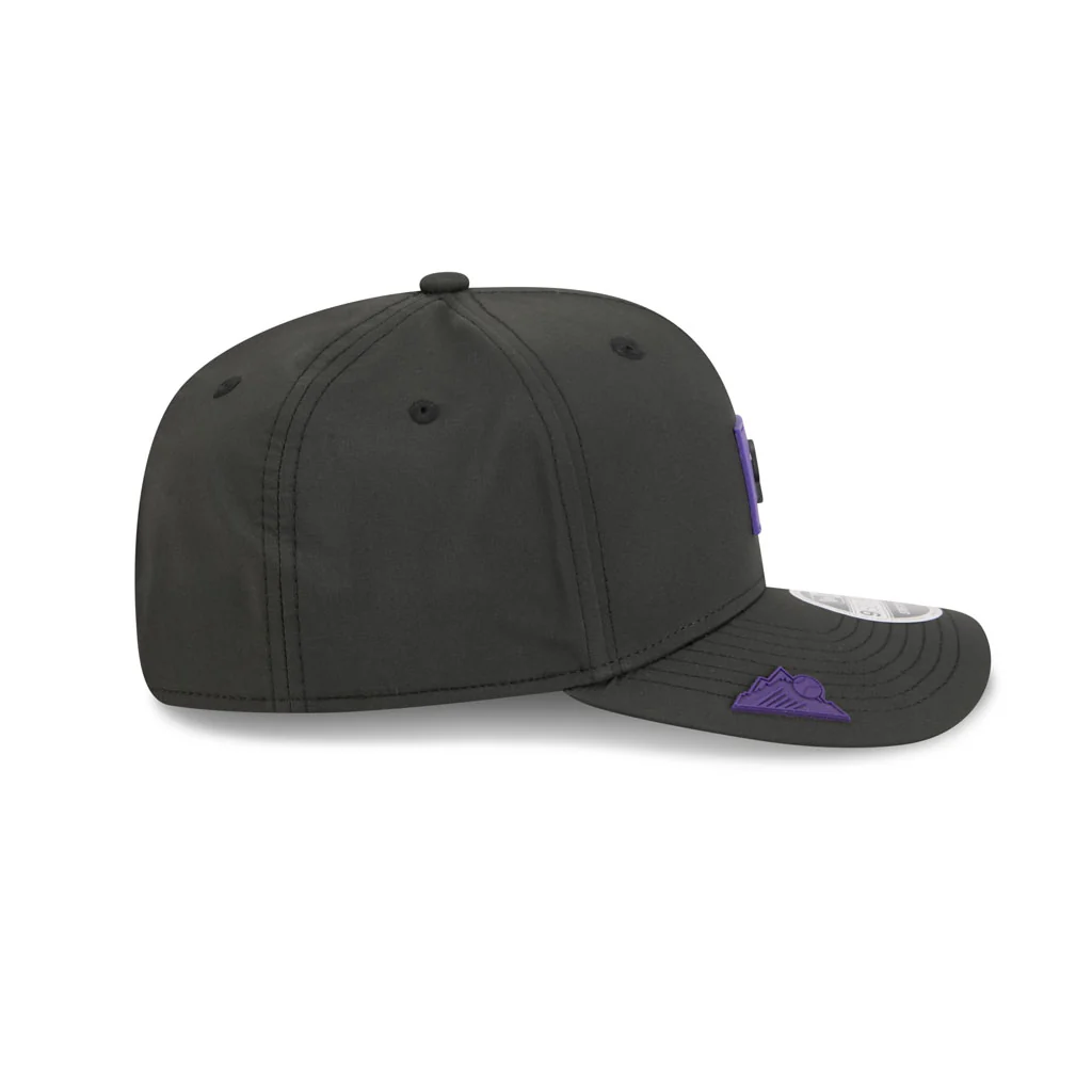MLB Colorado Rockies New Era 2026 Clubhouse 9SEVENTY Stretch Snap Hat - Black - Image 5