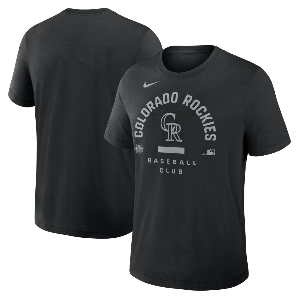 MLB Colorado Rockies Nike 2026 Early Work T-Shirt - Black