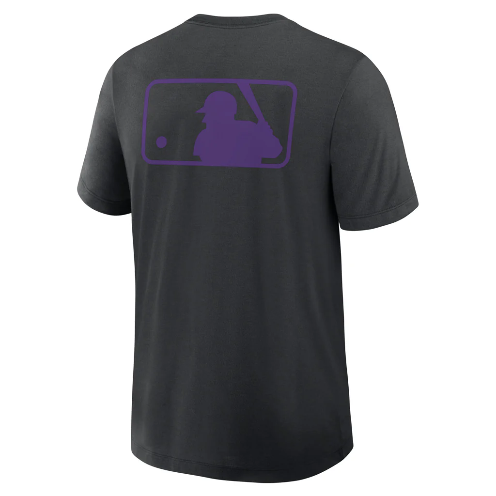 MLB Colorado Rockies Nike 2025 Early Work T-Shirt - Black - Image 3