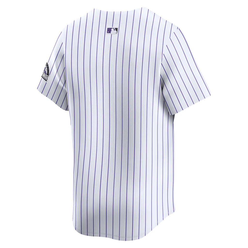 MLB Colorado Rockies Nike Home Limited Jersey - White - Image 3