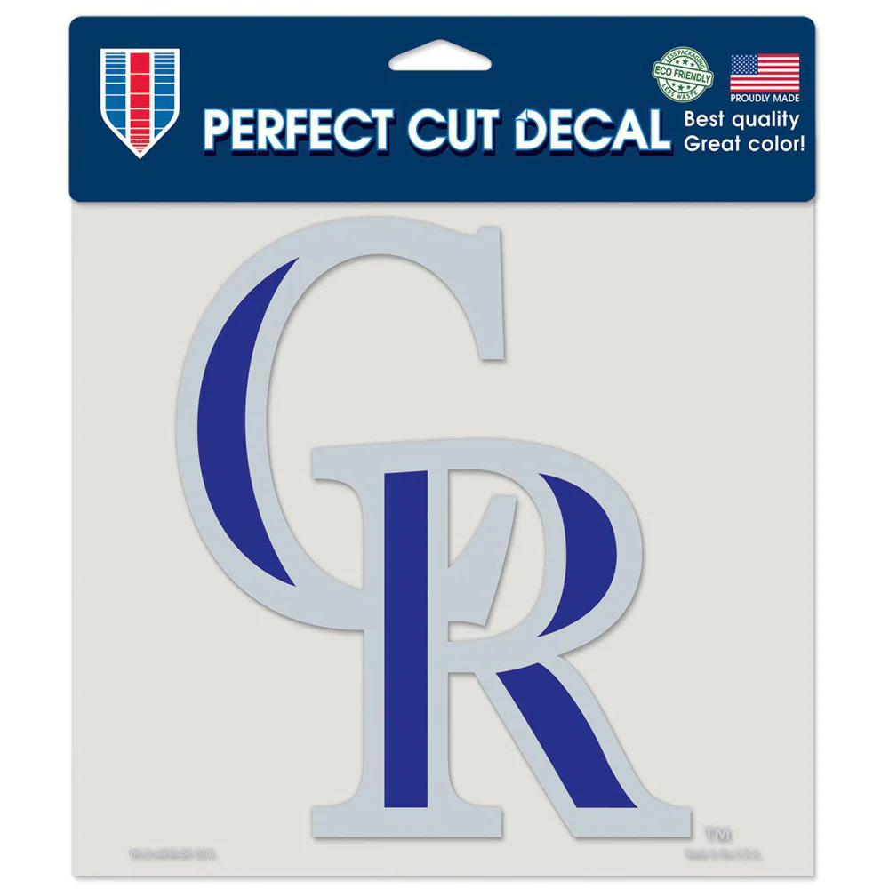 MLB Colorado Rockies Team Wincraft 8x8 Car Decal