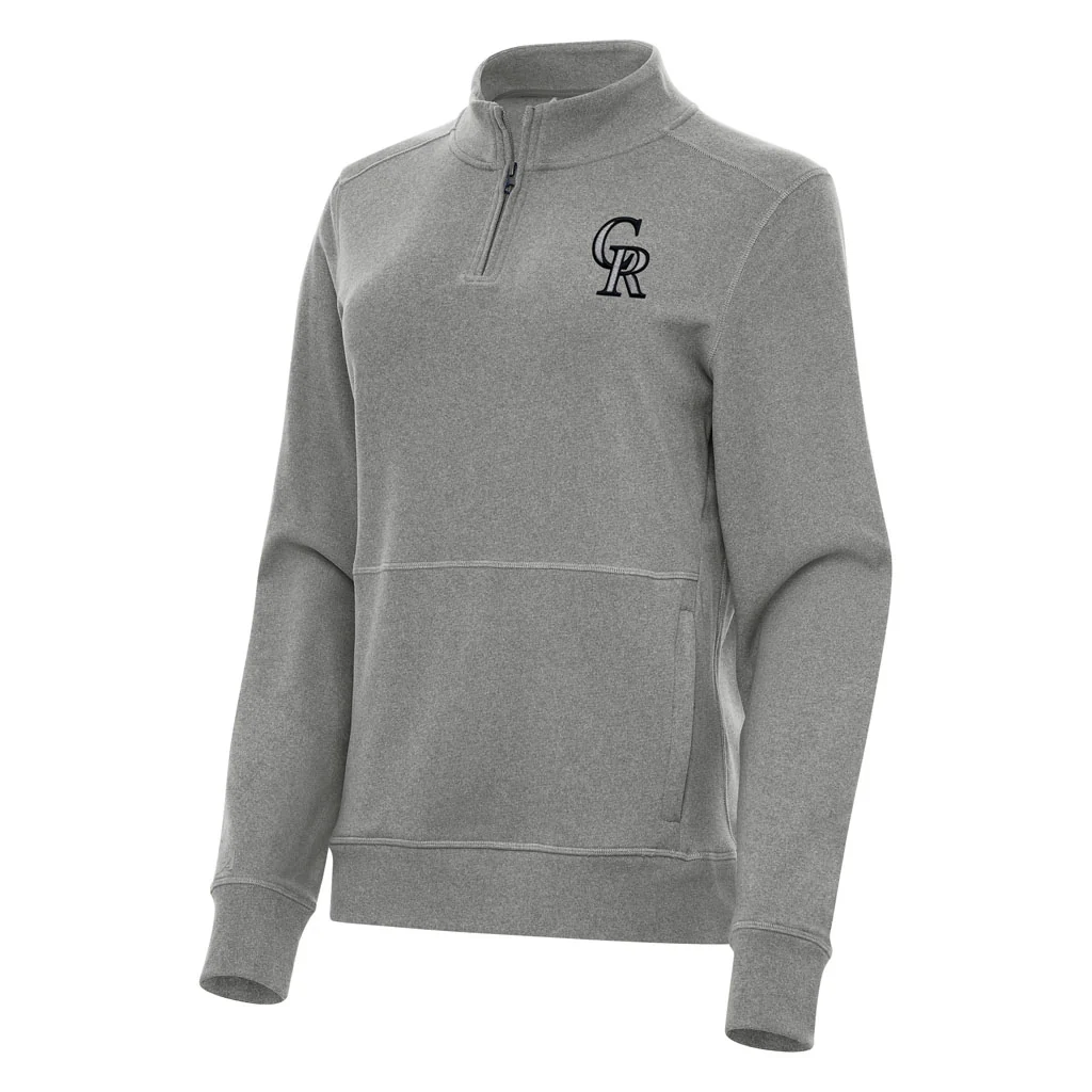 MLB Colorado Rockies Women's Antigua Crush 1/4 Zip Pullover Jacket