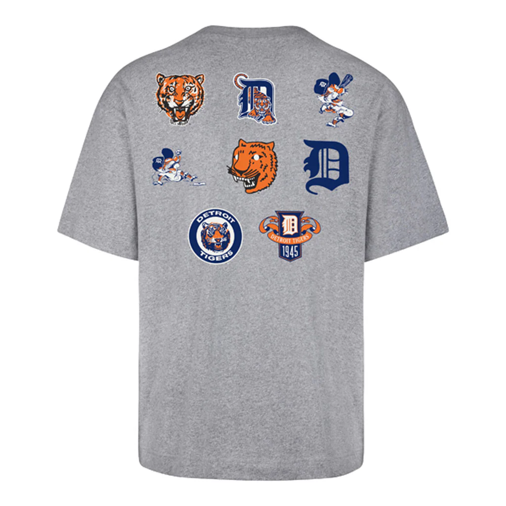 MLB Detroit Tigers '47 History Lock Foundation T-Shirt - Gray - Image 2