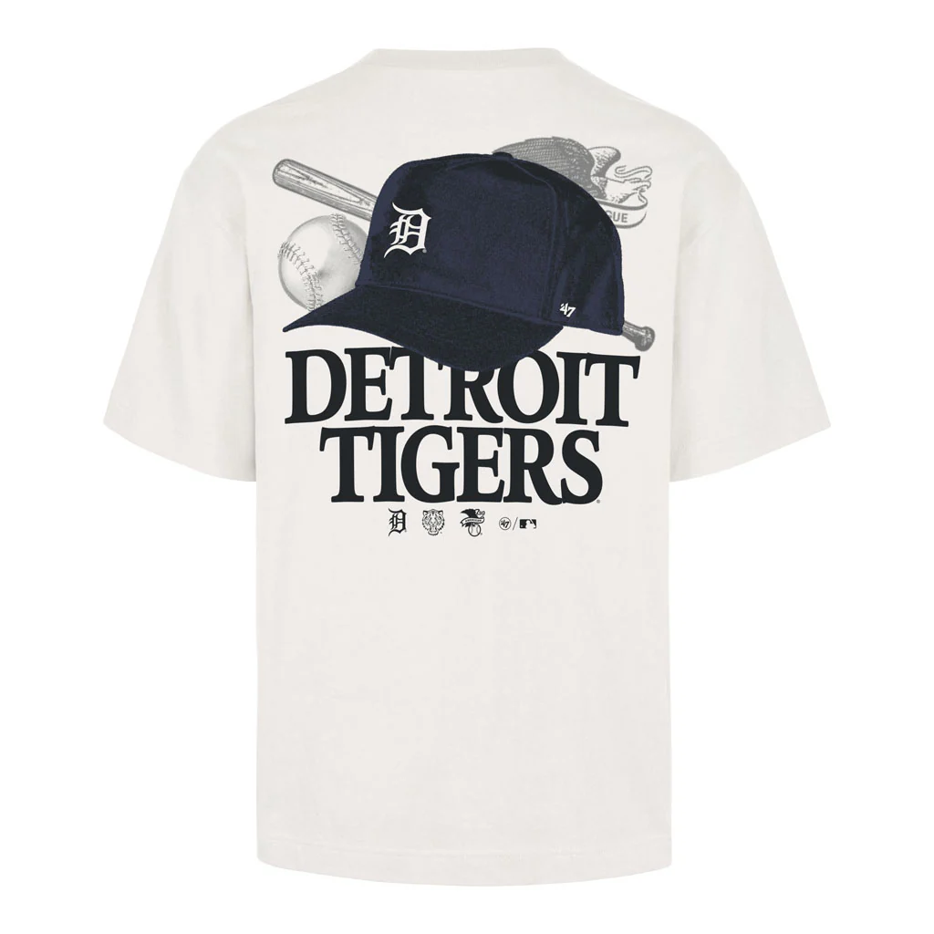 MLB Detroit Tigers '47 In The Paper Foundation T-Shirt - Sand - Image 2