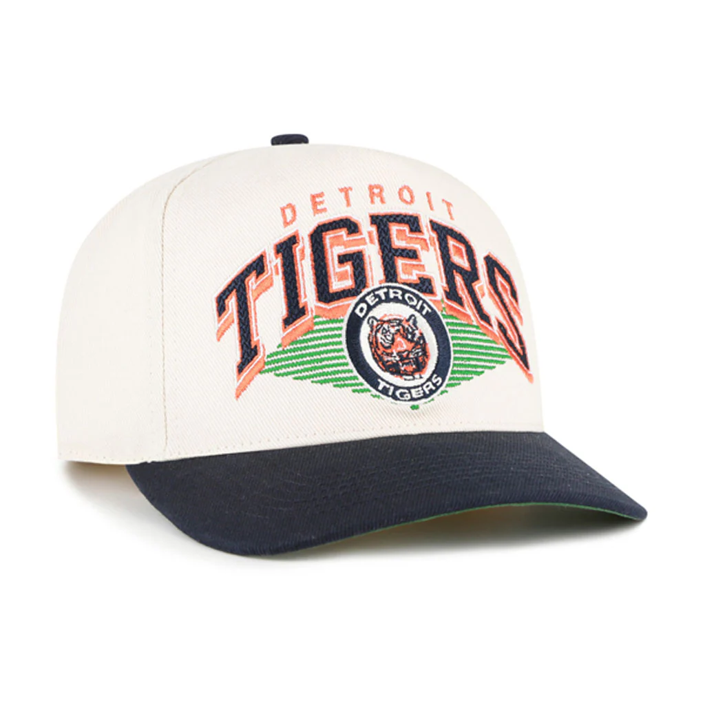 MLB Detroit Tigers '47 Pomona Two-Tone Hitch Adjustable Hat - Cream - Image 2