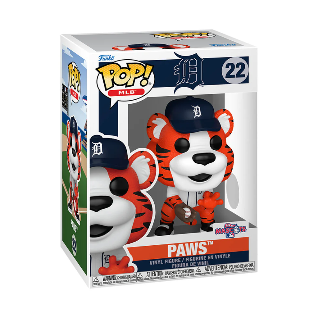 MLB Detroit Tigers Funko Pop! Paws Vinyl Figure - Image 2