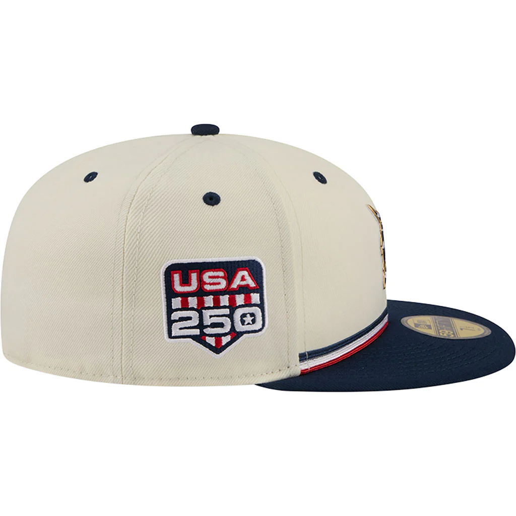 MLB Detroit Tigers New Era 2026 4th of July 59FIFTY Fitted Hat - Cream - Image 5
