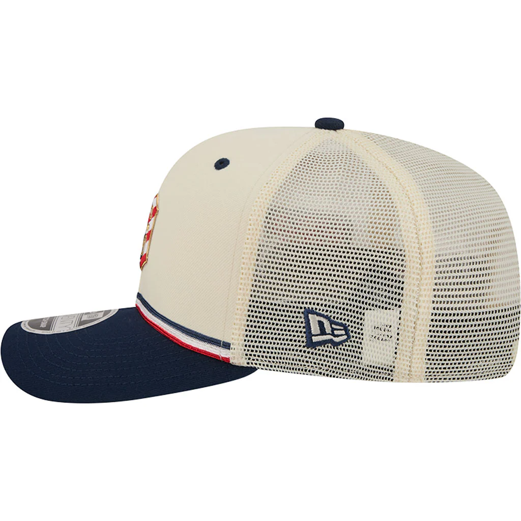 MLB Detroit Tigers New Era 2026 4th of July 9SEVENTY Stretch Snapback Hat - Cream - Image 4