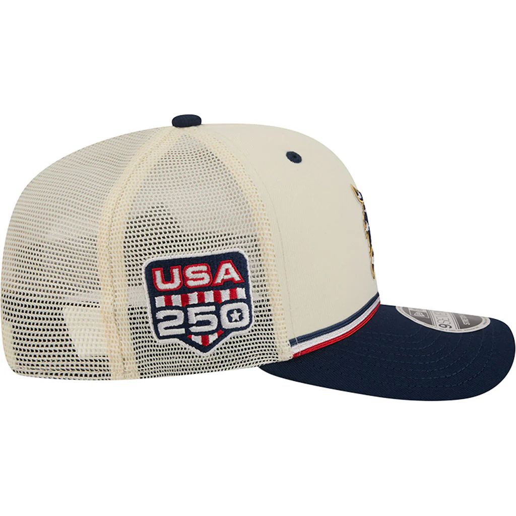 MLB Detroit Tigers New Era 2026 4th of July 9SEVENTY Stretch Snapback Hat - Cream - Image 5
