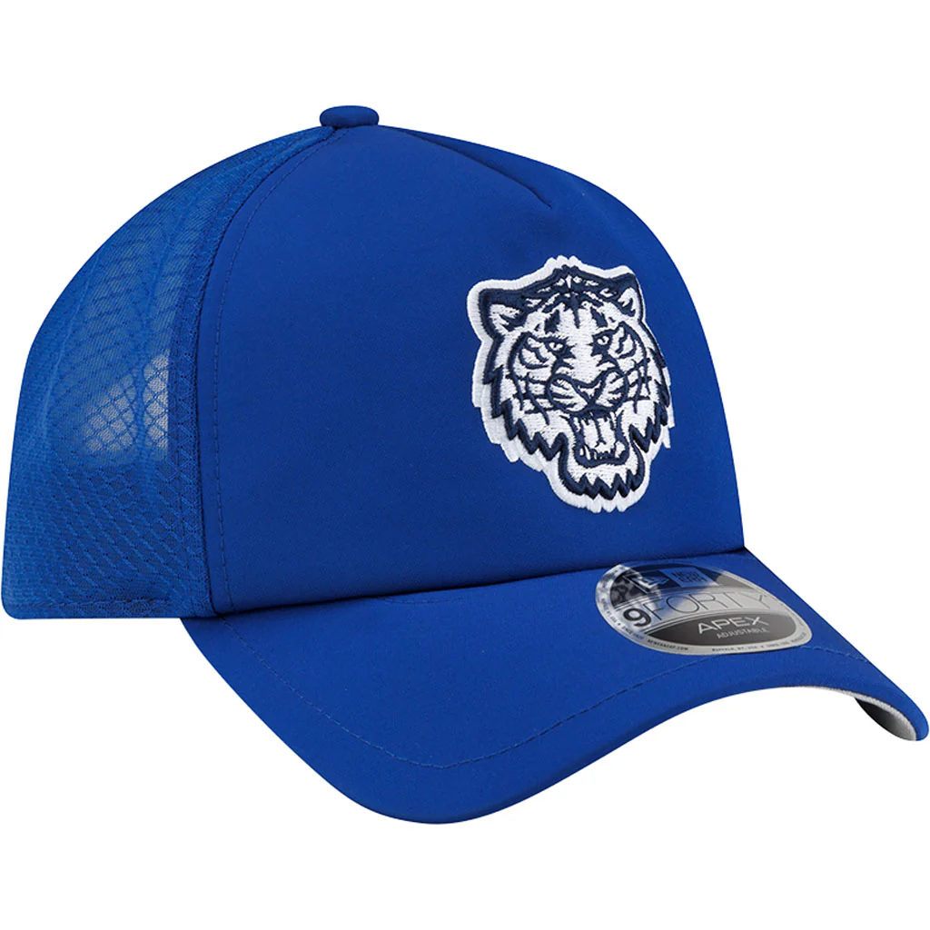 MLB Detroit Tigers New Era 2026 Batting Practice City Connect Apex 9FORTY Snapback Hat - Blue - Image 2