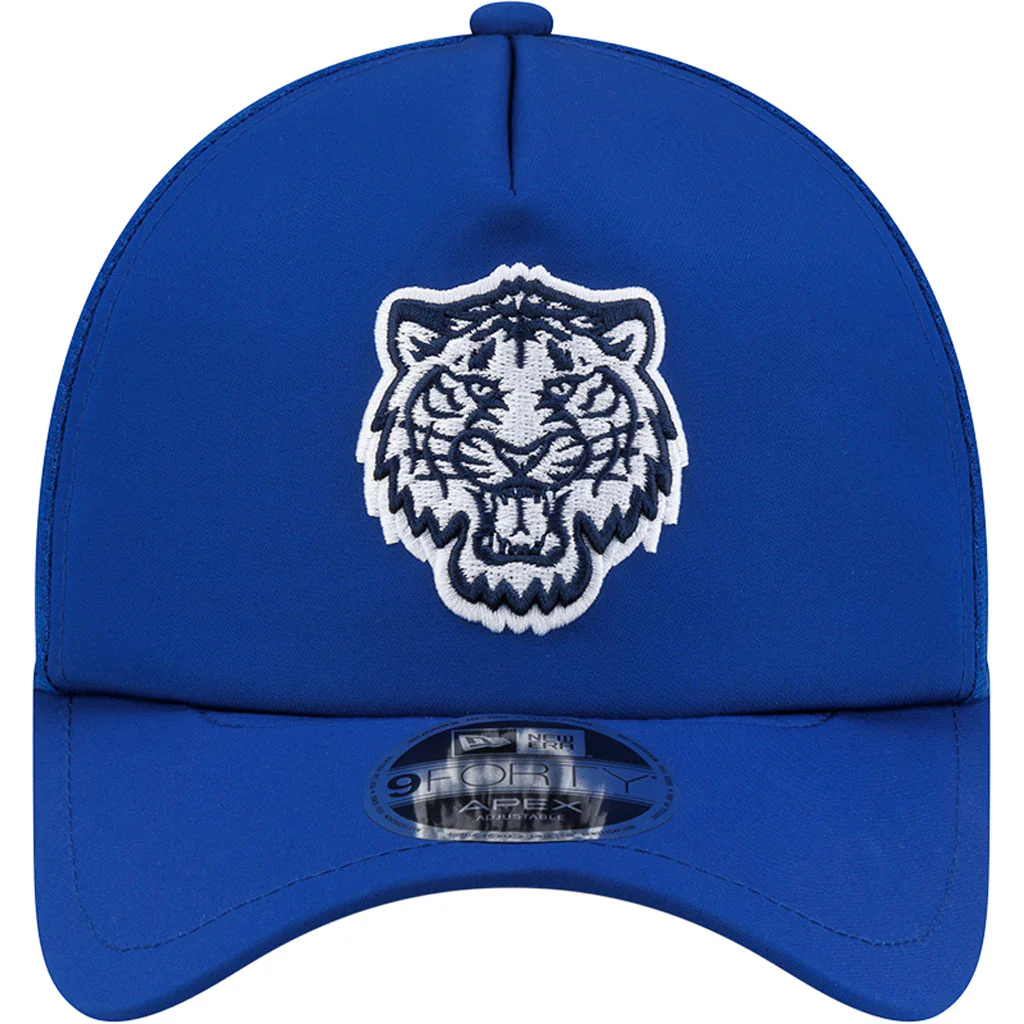 MLB Detroit Tigers New Era 2026 Batting Practice City Connect Apex 9FORTY Snapback Hat - Blue - Image 3