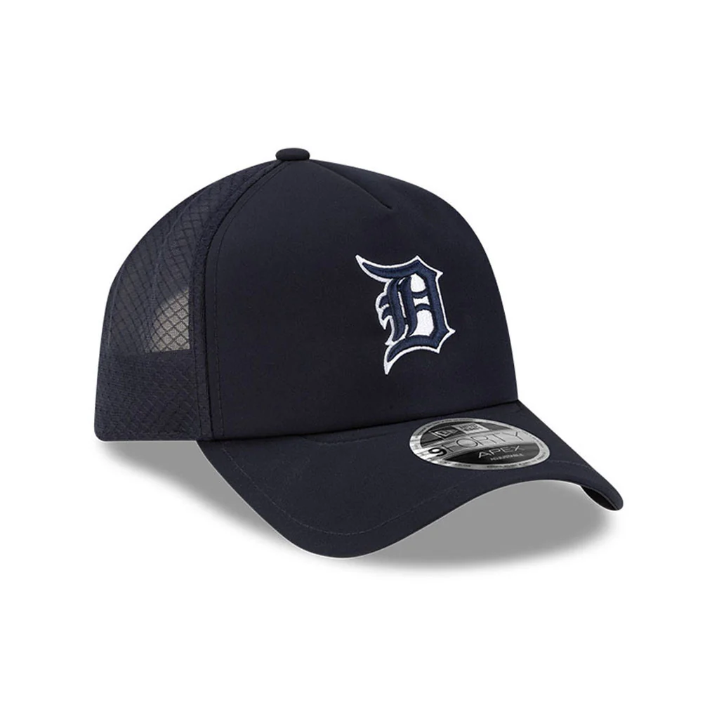 MLB Detroit Tigers New Era Batting Practice Apex 9FORTY Snapback Hat - Navy - Image 2