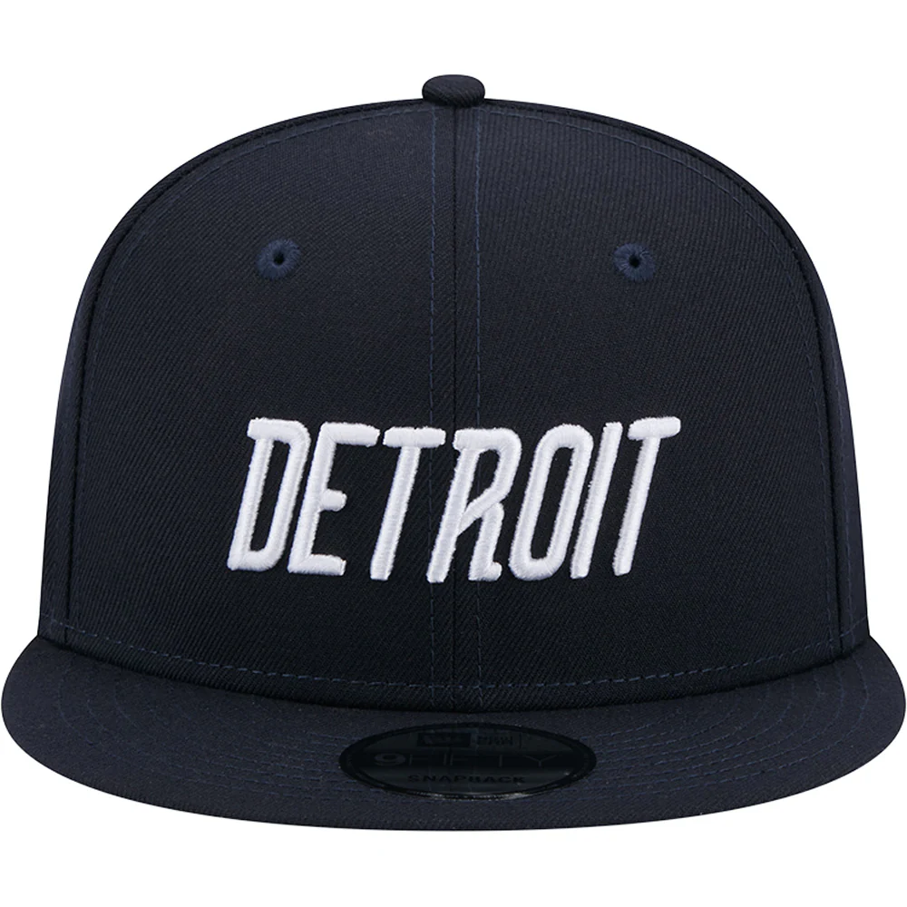 MLB Detroit Tigers New Era City Connect 9FIFTY Snapback Hat - Navy - Image 3