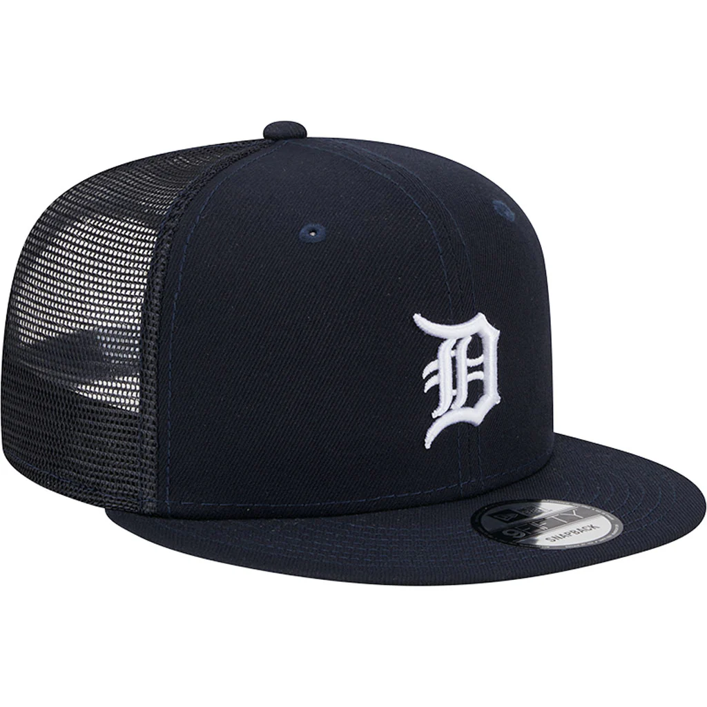 MLB Detroit Tigers New Era OTC Trucker 9FIFTY Snapback Hat - Navy - Image 2