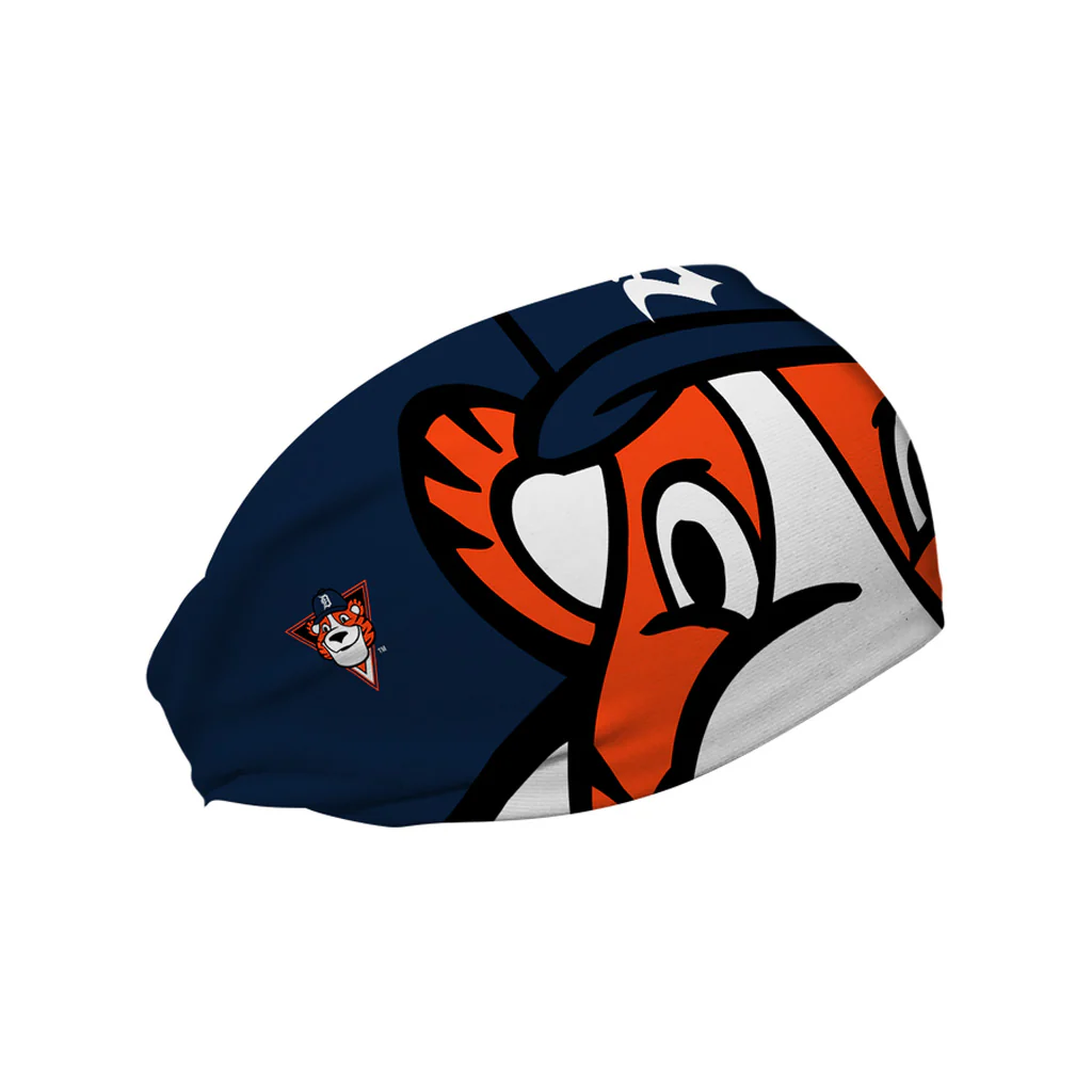 MLB Detroit Tigers Vertical Athletics Mascot Stare Headband - Navy - Image 2
