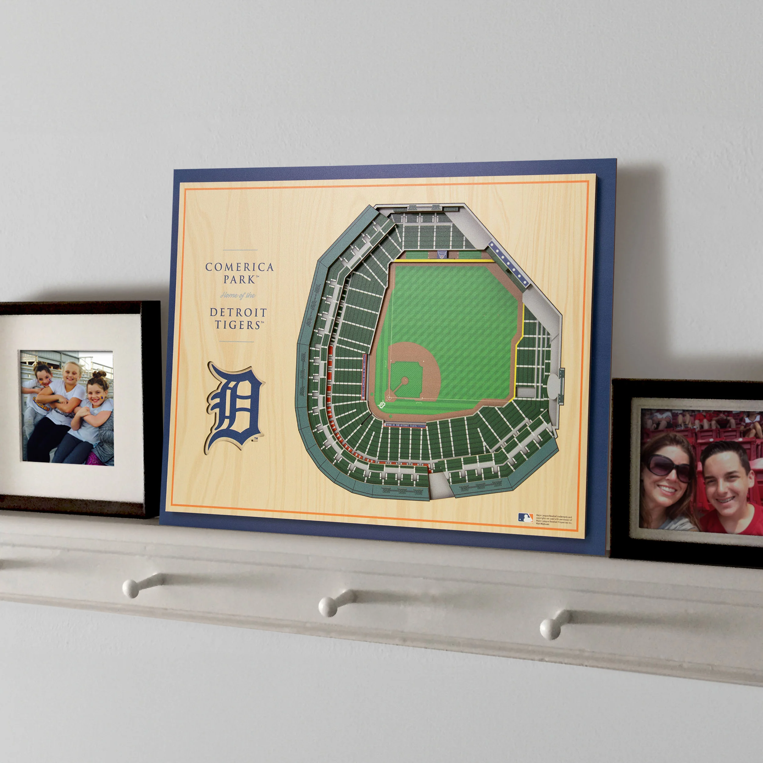 MLB Detroit Tigers You the Fan 5-Layer 3D Stadium View Wall Art - Image 2