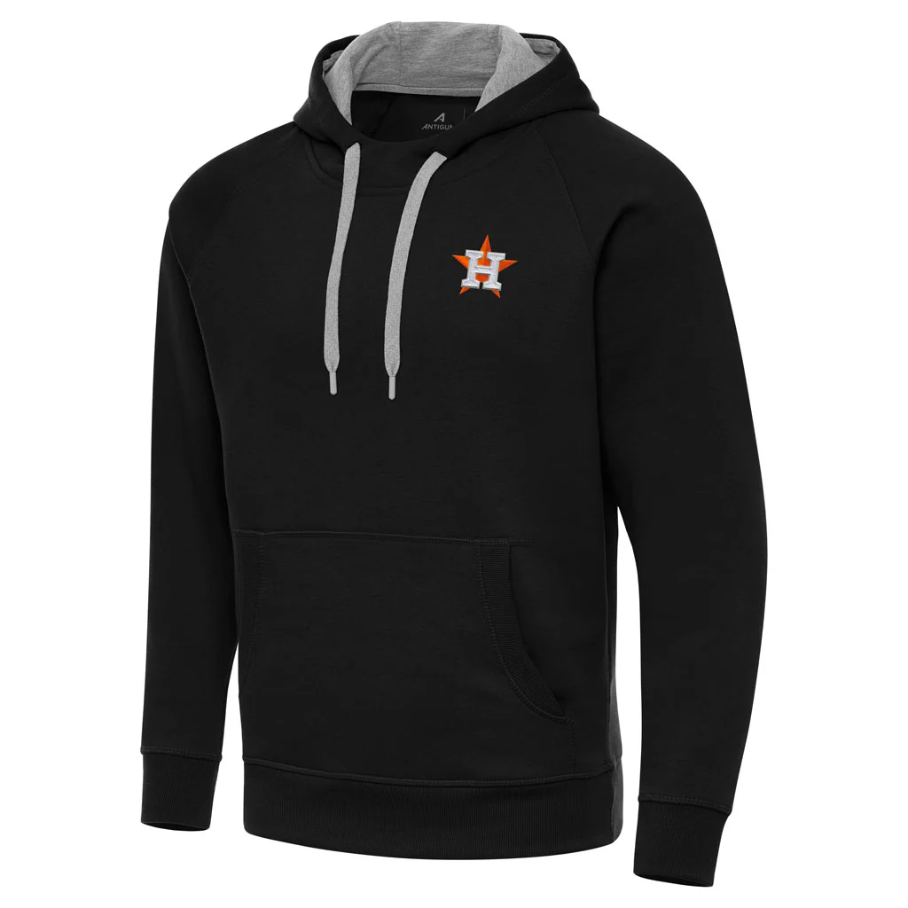 MLB Houston Astros Antigua Victory Pullover Hoodie - Black
