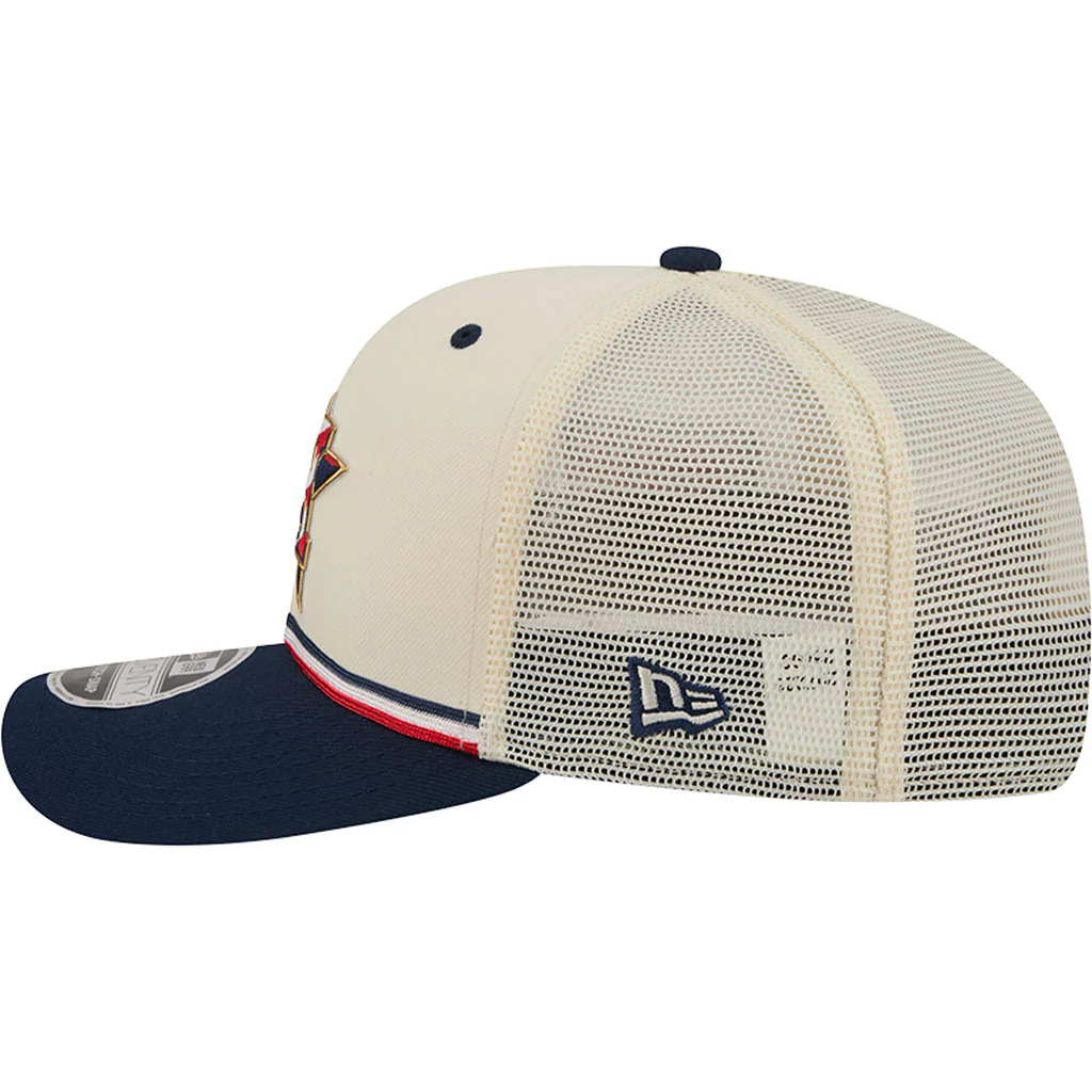 MLB Houston Astros New Era 2026 4th of July 9SEVENTY Stretch Snapback Hat - Cream - Image 4
