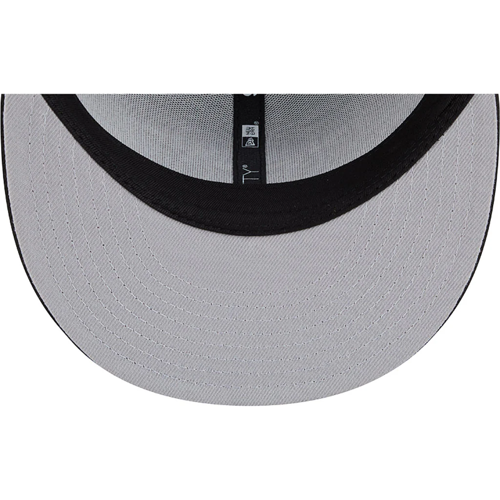MLB Houston Astros New Era Black & White Trucker 9FIFTY Snapback Hat - Black - Image 7