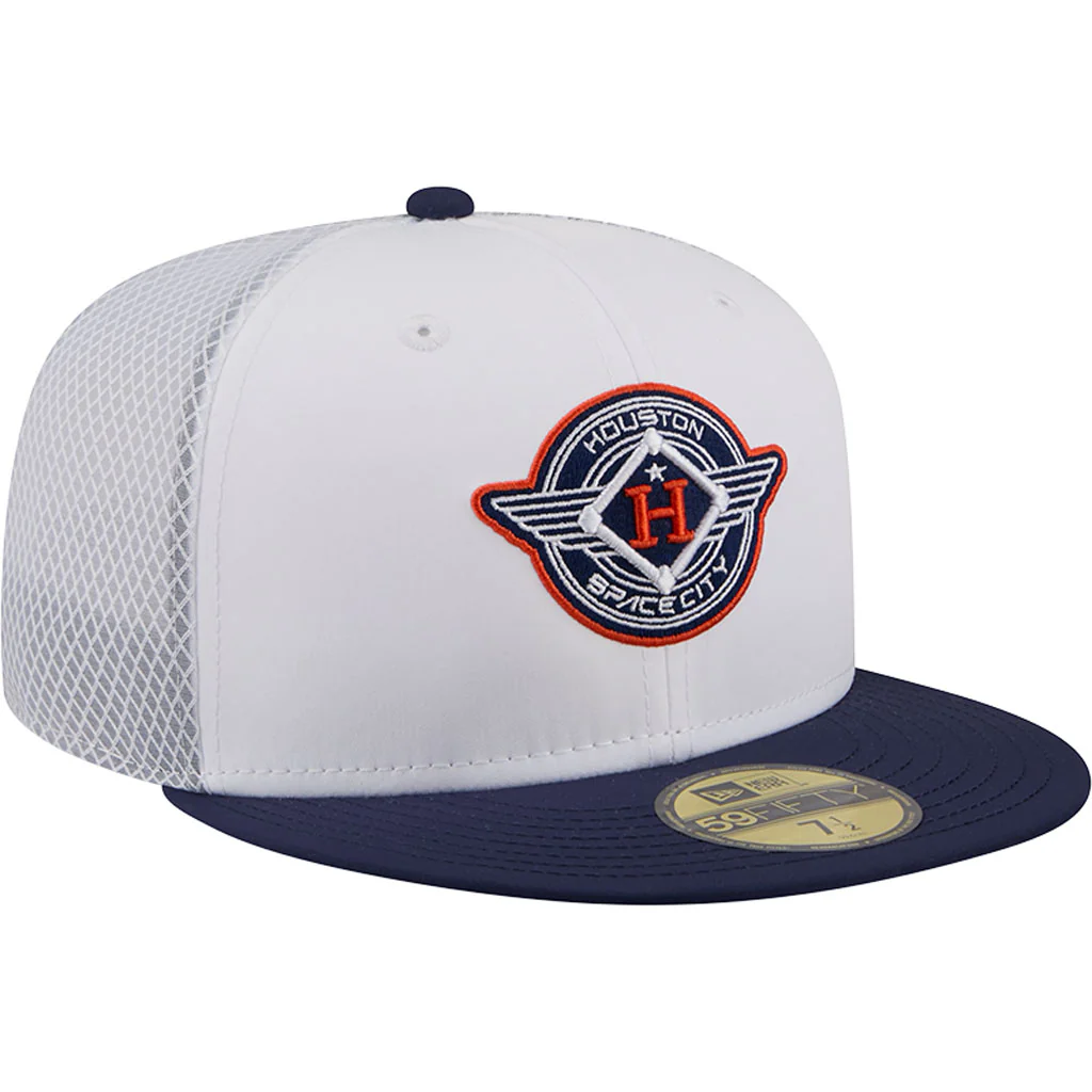 MLB Houston Astros New Era City Connect Batting Practice 59FIFTY Fitted Hat - White - Image 2