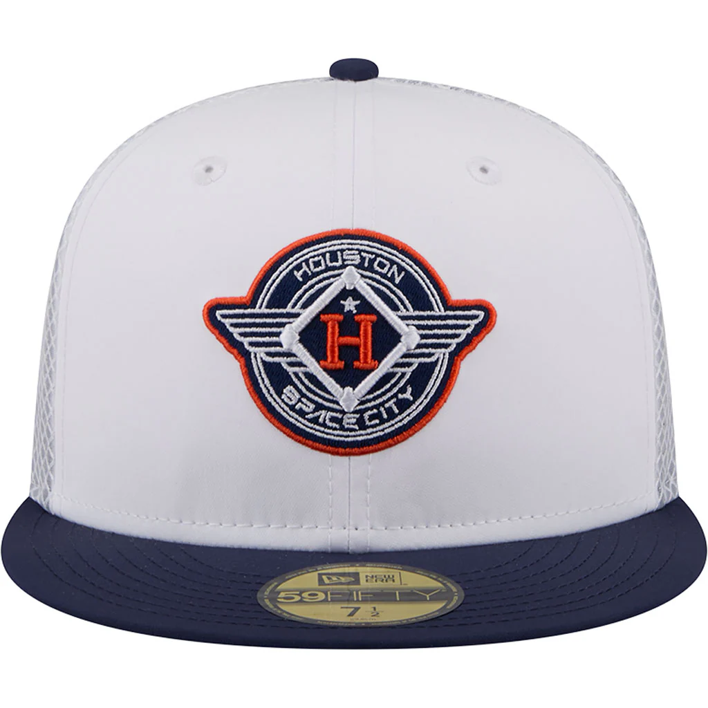 MLB Houston Astros New Era City Connect Batting Practice 59FIFTY Fitted Hat - White - Image 3