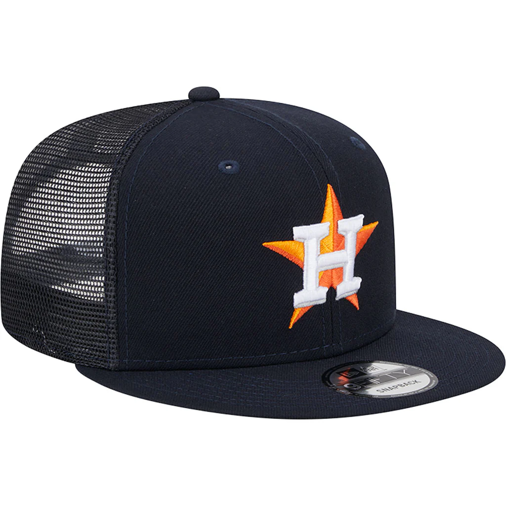 MLB Houston Astros New Era OTC Trucker 9FIFTY Snapback Hat - Navy - Image 2