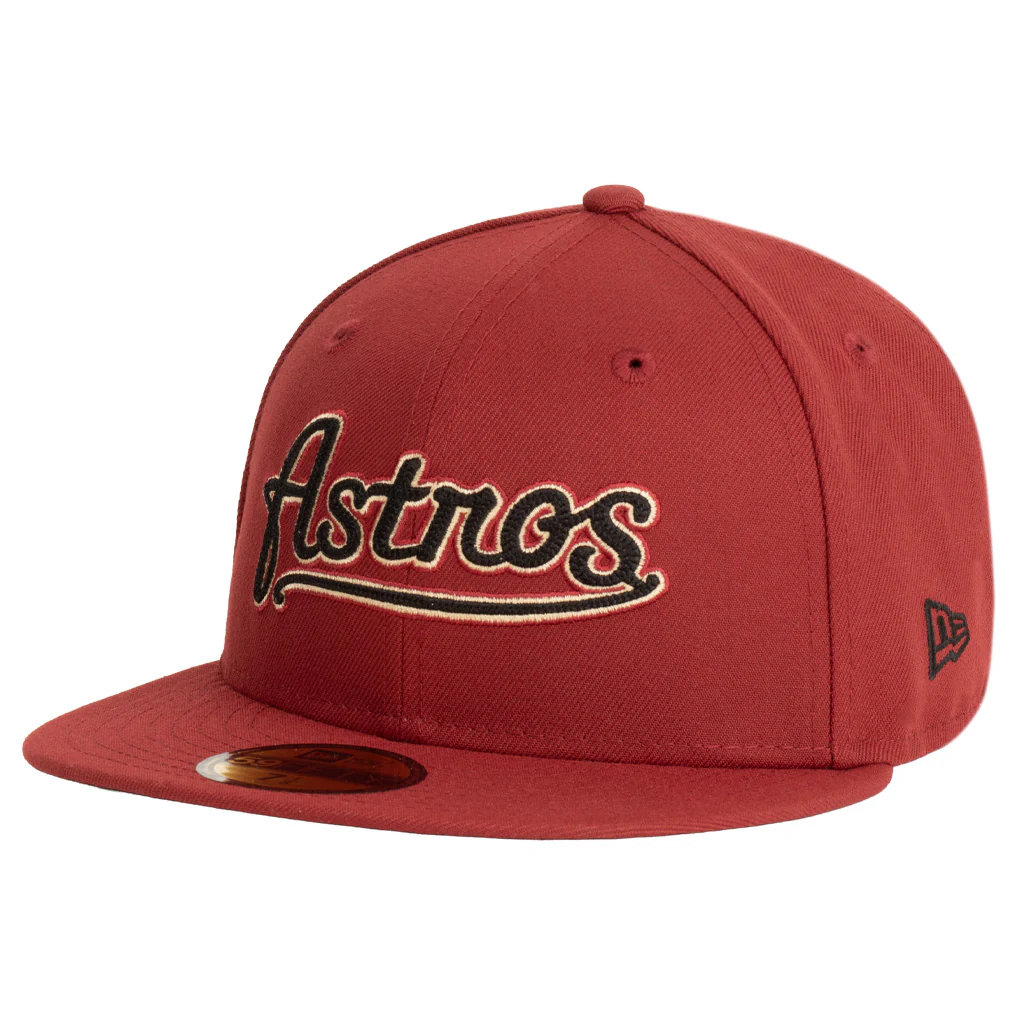 MLB Houston Astros New Era Team Under Visor 59FIFTY Fitted Hat - Red - Image 2