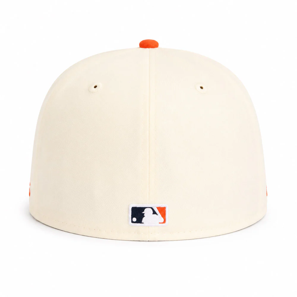 MLB Houston Astros New Era Two-Tone Summer Flower 59FIFTY Fitted Hat - Cream - Image 3